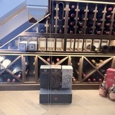 Frameless Under Stairs Wine Store Glass Doors with Slot Handles, Warrington Frameless Under Stairs Wine Store Glass Doors with Slot Handles, Warrington